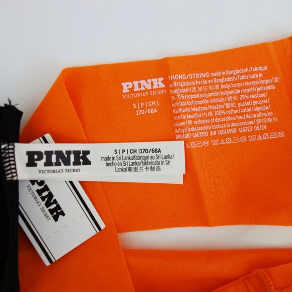 Victoria's Secret PINK 2-Pack NO-SHOW Thong Halloween Ghost Panties (S) NWT! - Picture 9 of 10